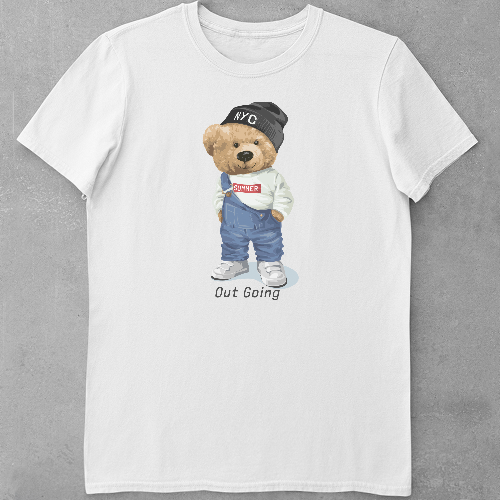 Дитяча футболка для дівчаток Ведмедик - Підліток
