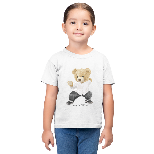 Дитяча футболка для дівчаток Ведмедик - Мастер кунг-фу