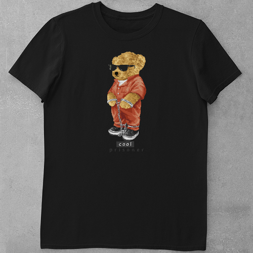 Дитяча футболка для дівчаток Ведмедик - Небезпечний