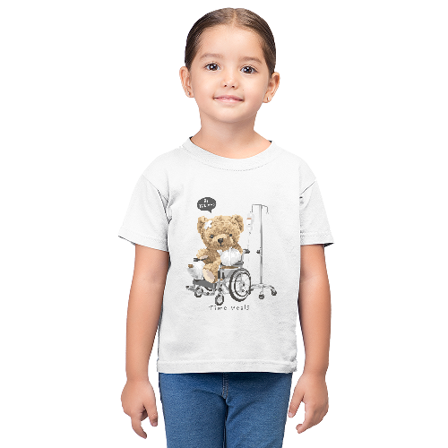 Дитяча футболка для дівчаток Ведмедик - На лікуванні