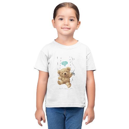 Дитяча футболка для дівчаток Ведмедик - Звільнись
