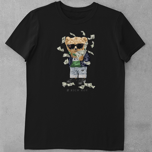 Дитяча футболка для дівчаток Ведмедик - Заможний