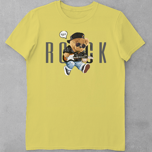 Дитяча футболка для дівчаток Ведмедик - Рокер