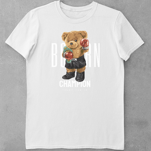 Дитяча футболка для дівчаток Ведмедик - Чемпіон