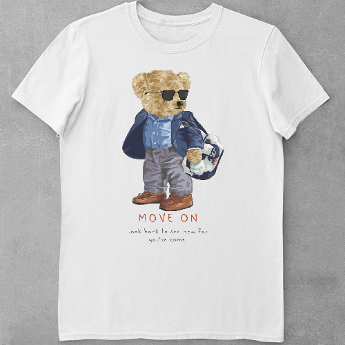 Дитяча футболка для дівчаток Ведмедик - Назустріч майбутньому