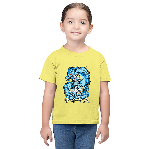 Дитяча футболка для дівчаток Супер Сайян Голубой