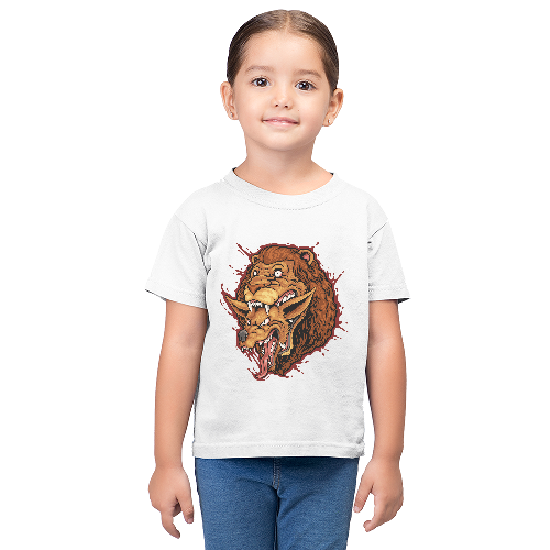 Дитяча футболка для дівчаток Лев та гієна