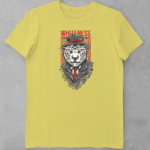 Дитяча футболка для дівчаток Білий тигр п'ятдесятих