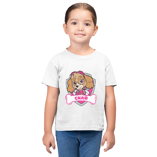 Дитяча футболка для дівчаток Щенячий патруль Скай