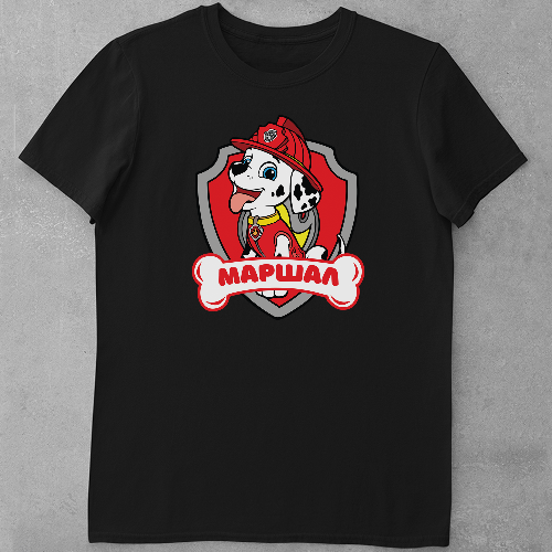 Дитяча футболка для дівчаток Щенячий патруль Маршал