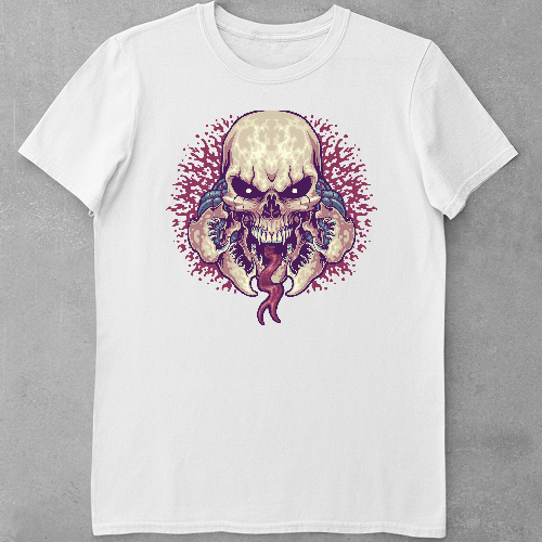 Дитяча футболка для дівчаток Alien Skull