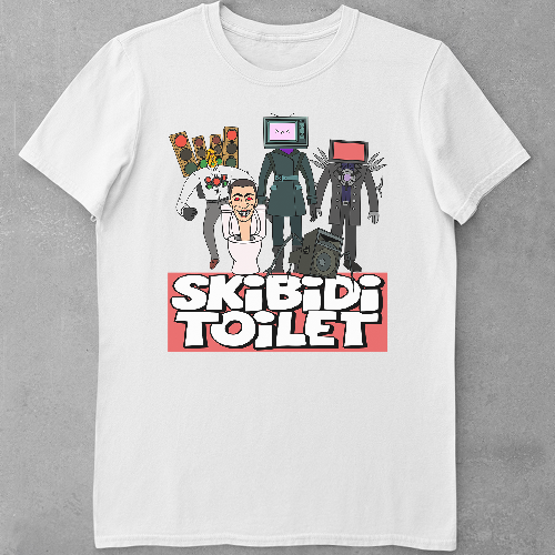 Дитяча футболка для дівчаток Skibidi toilet