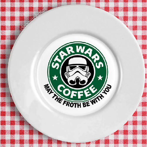 Тарелка с рисунком Star Wars Coffee