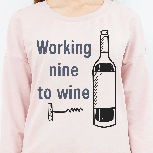 Свитшот work to wine