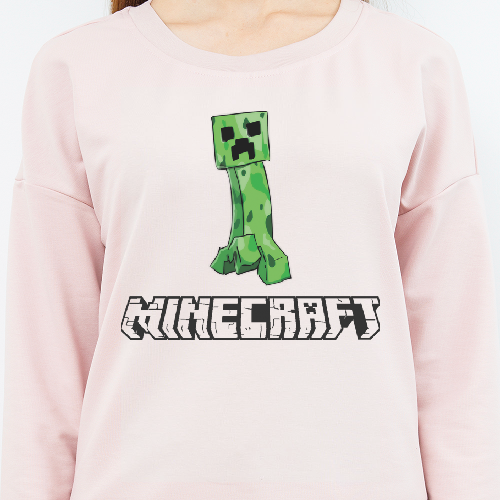 Свитшот Minecraft Creeper on a walk