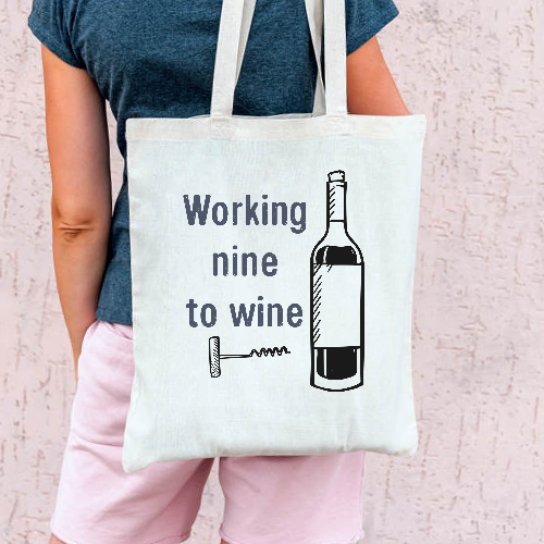 Эко сумка work to wine
