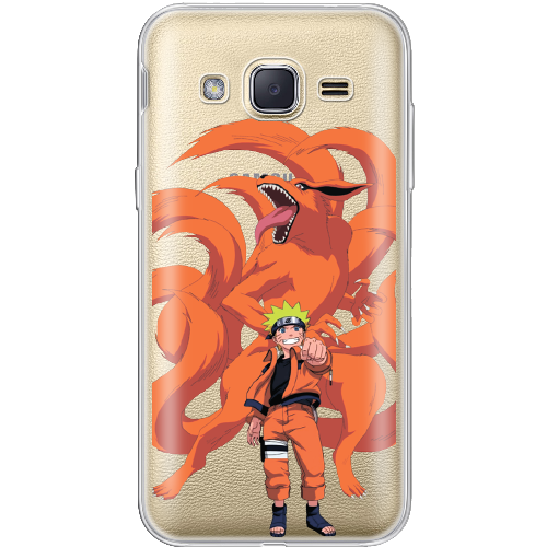 Чехол BoxFace Samsung J200H Galaxy J2 Naruto and Kurama