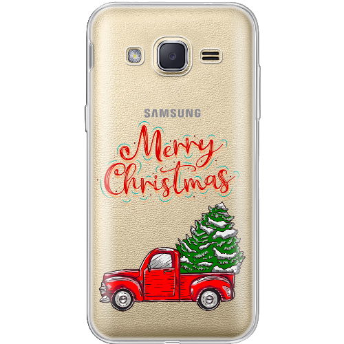 Чехол BoxFace Samsung J200H Galaxy J2 Holiday Car Merry Christmas