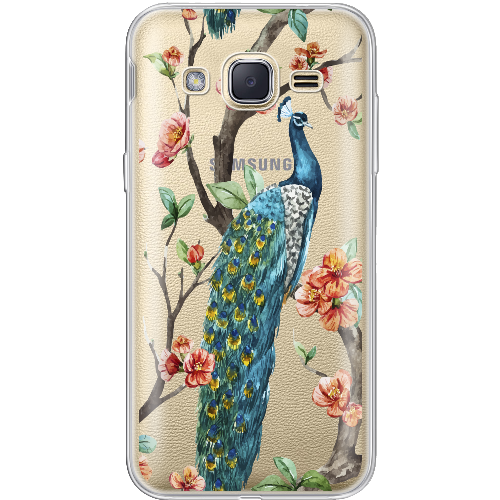 Чехол BoxFace Samsung J200H Galaxy J2 Noble Peacock