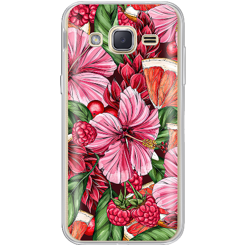 Чехол BoxFace Samsung J200H Galaxy J2 Tropical Flowers