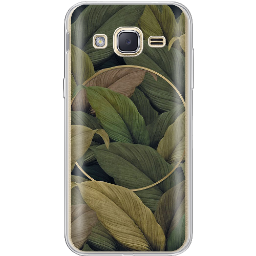 Чехол BoxFace Samsung J200H Galaxy J2 Green Leaf