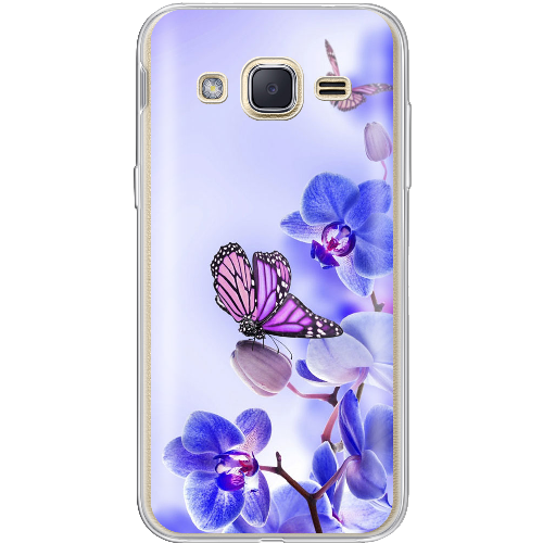Чехол BoxFace Samsung J200H Galaxy J2 Orchids and Butterflies