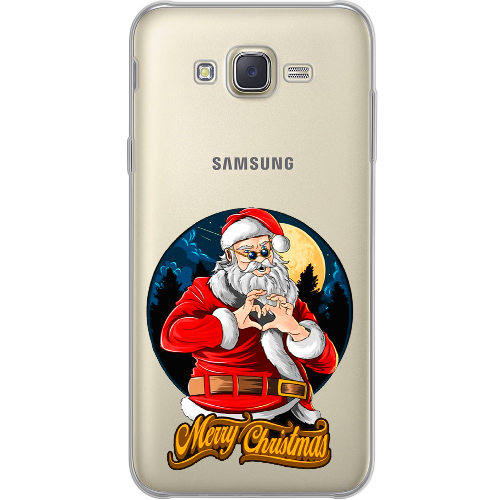 Чехол BoxFace Samsung J700H Galaxy J7 Cool Santa and heart