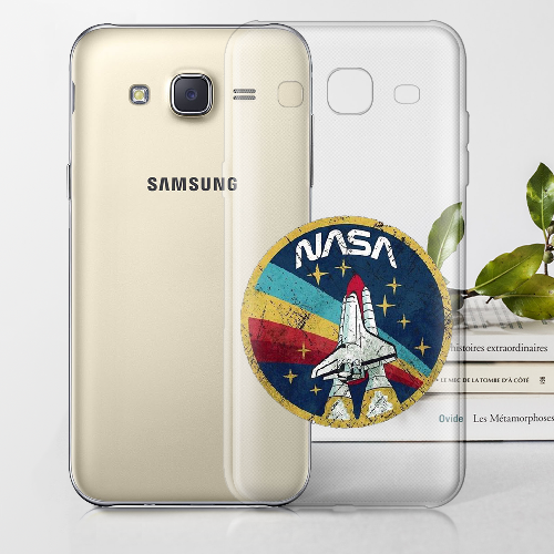 Чехол BoxFace Samsung J700H Galaxy J7 Space Shuttle NASA