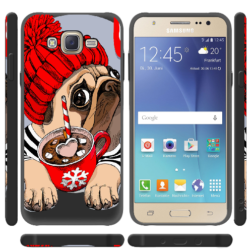 Чехол BoxFace Samsung J700H Galaxy J7 Winter Puggy