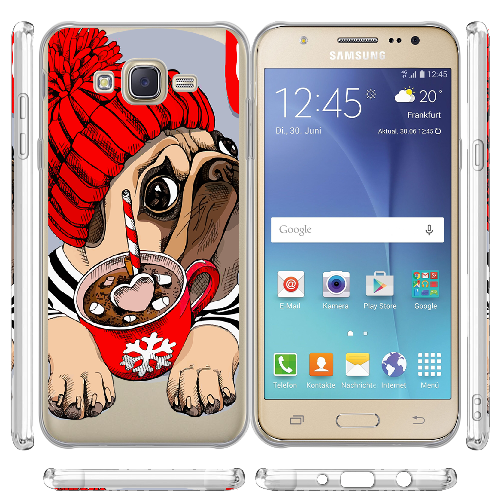 Чехол BoxFace Samsung J700H Galaxy J7 Winter Puggy