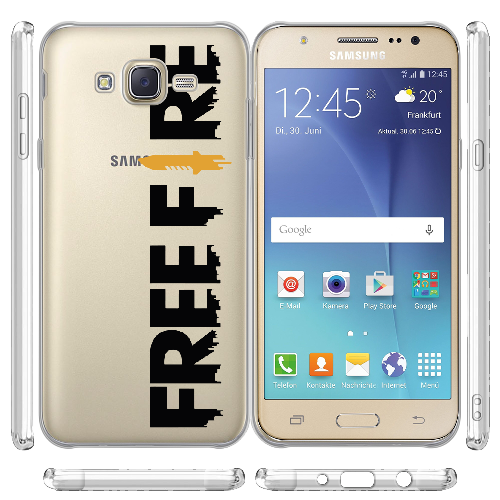 Чехол BoxFace Samsung J700H Galaxy J7 Черный Free Fire