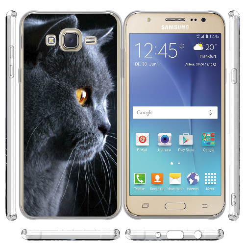 Чехол BoxFace Samsung J700H Galaxy J7 English cat