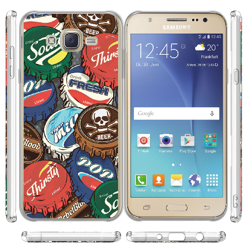 Чехол BoxFace Samsung J700H Galaxy J7 Drink Lids