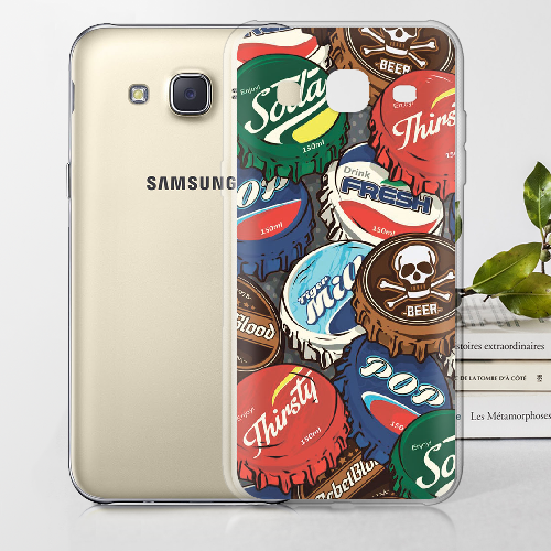 Чехол BoxFace Samsung J700H Galaxy J7 Drink Lids