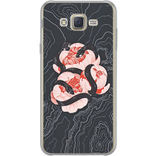 Чехол BoxFace Samsung J700H Galaxy J7 Snake Rose