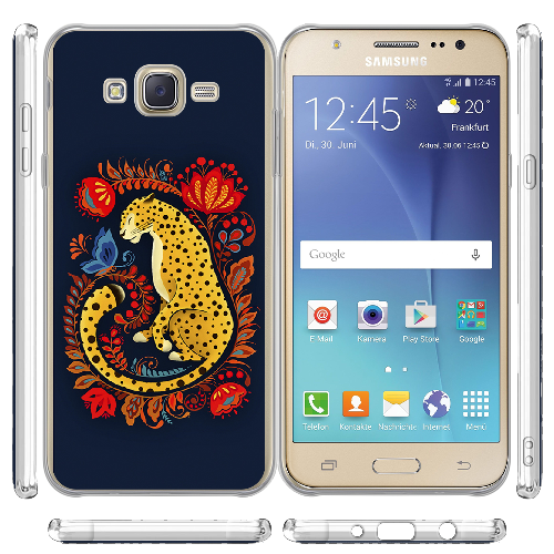 Чехол BoxFace Samsung J700H Galaxy J7 Petrykivka Leopard