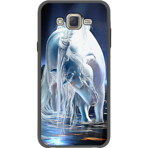 Чехол BoxFace Samsung J700H Galaxy J7 White Horse