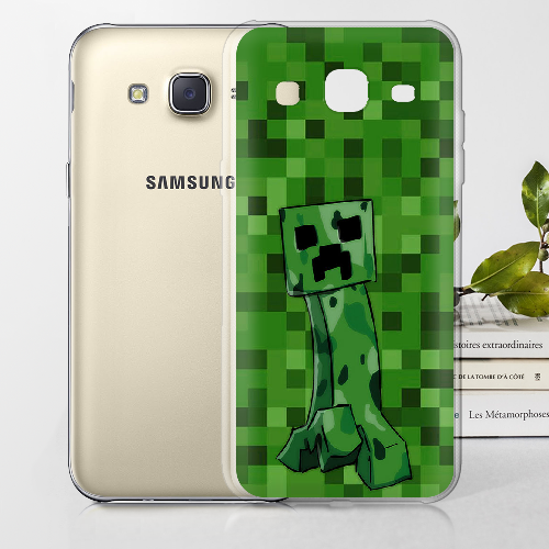 Чехол BoxFace Samsung J700H Galaxy J7 Minecraft Creeper