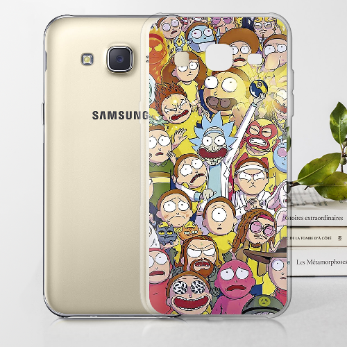 Чехол BoxFace Samsung J700H Galaxy J7 Rick and Morty все герои