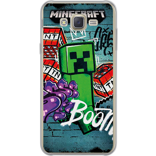 Чехол BoxFace Samsung J700H Galaxy J7 Minecraft Graffiti