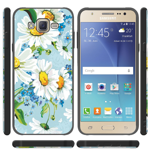 Чехол BoxFace Samsung J700H Galaxy J7 букет ромашек