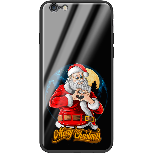 Чехол Boxface iPhone 6 Cool Santa and heart