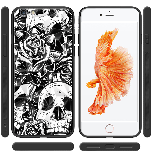 Чехол Boxface iPhone 6 Skull and Roses