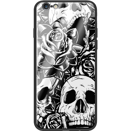 Чехол Boxface iPhone 6 Skull and Roses