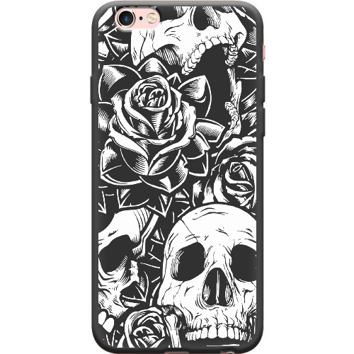 Чехол Boxface iPhone 6 Skull and Roses