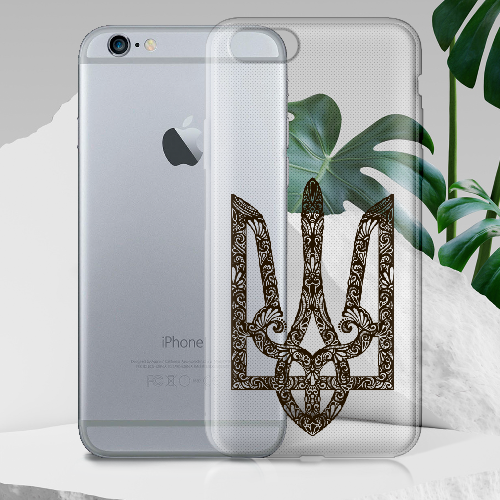 Чехол Boxface iPhone 6 Ukrainian Black Trident
