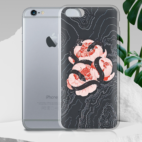 Чехол Boxface iPhone 6 Snake Rose