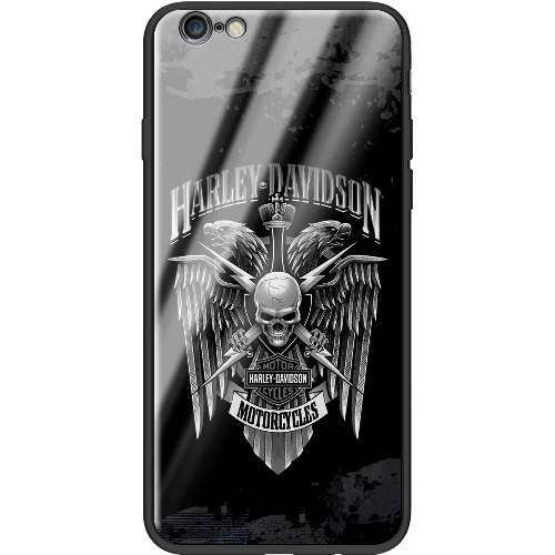 Чехол Boxface iPhone 6 Harley Davidson skull and eagles