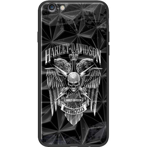 Чехол Boxface iPhone 6 Harley Davidson skull and eagles