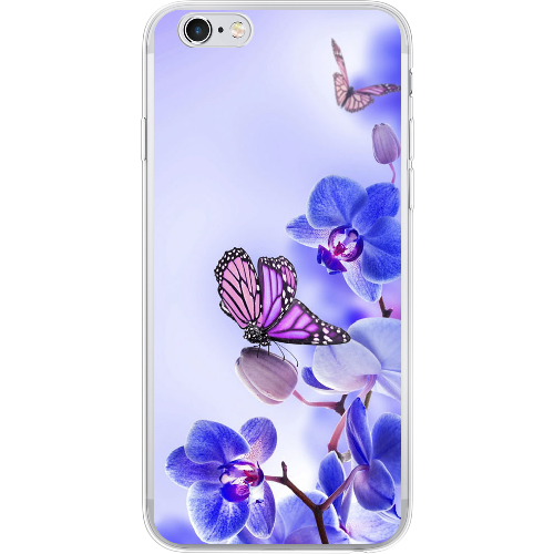 Чехол Boxface iPhone 6 Orchids and Butterflies